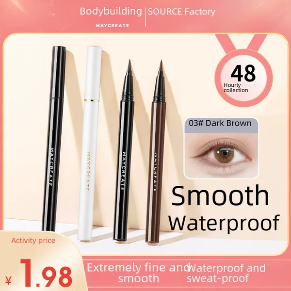 Bodybuilding Chuangyan New Eyeliner Brand Makeup Quick-Drying Waterproof Long-Lasting Cosmetics Manufacturer Wholesale Micro-Business Direct Sales