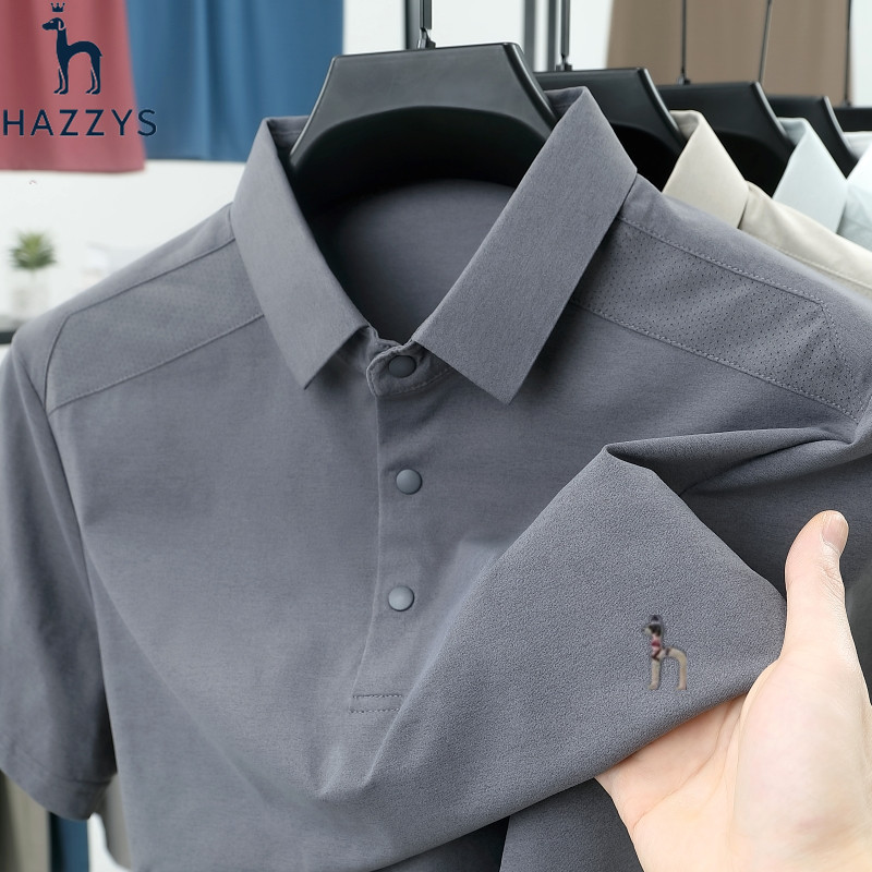 新款正品哈吉家短袖T恤男士夏季棉质翻领高端时尚休闲刺绣Polo衫