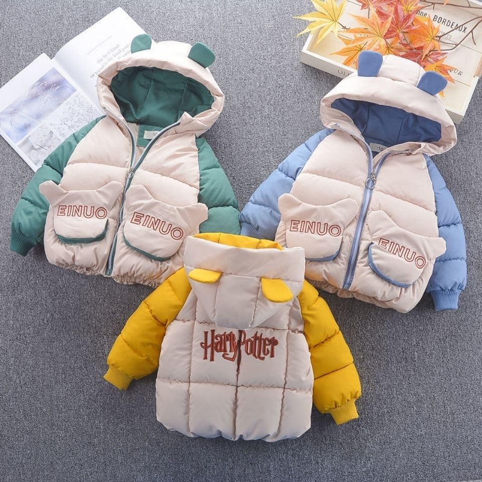 宝宝棉衣儿童羽绒棉服2025新款男童冬装小童1岁3洋气婴儿加现货