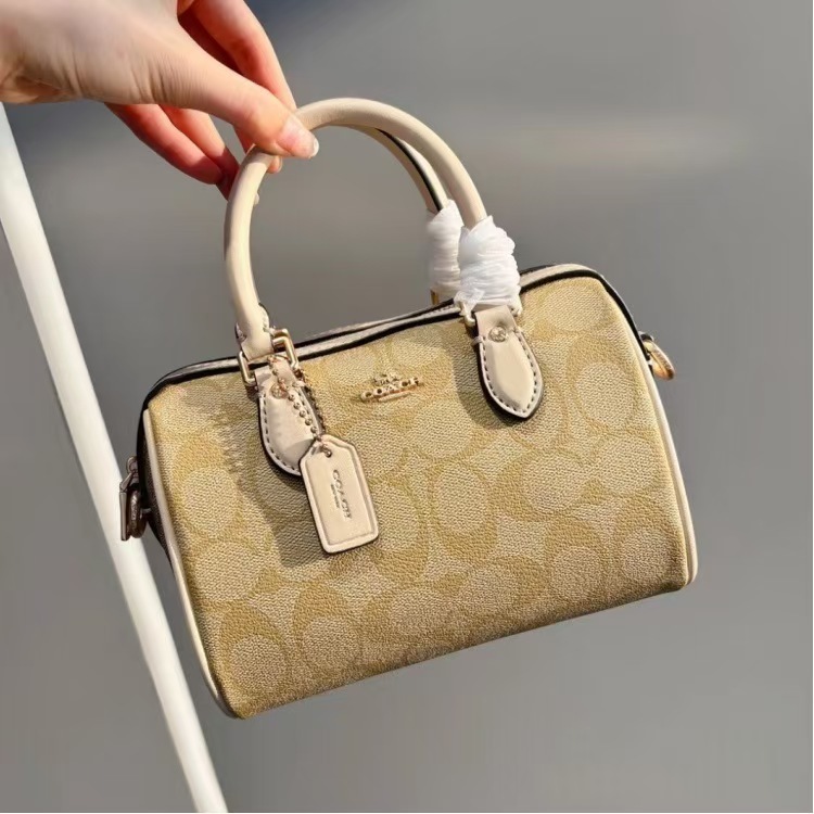 Kou C brendi retro Boston pillow çanta Rowan18 monogram mini