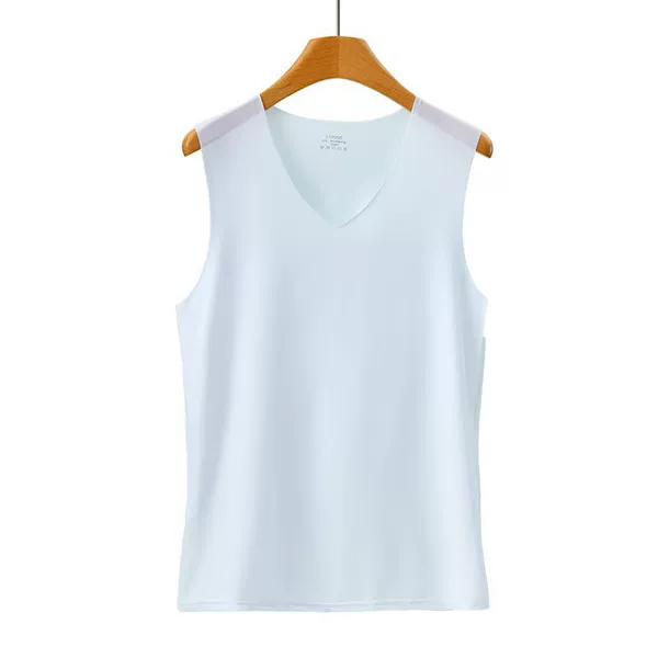 White, V-neckline