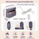 Настенная ручная машина для гладильной машины для гладильной машины домохозяйственная небольшая паровая щетка цифровая дисплей интеллектуальное мини-портативное железо