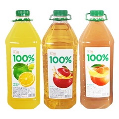 恵源 100% リンゴジュース ピーチミックスジュース 2L*2 ボトル入り樽入りファミリードリンクパック送料無料