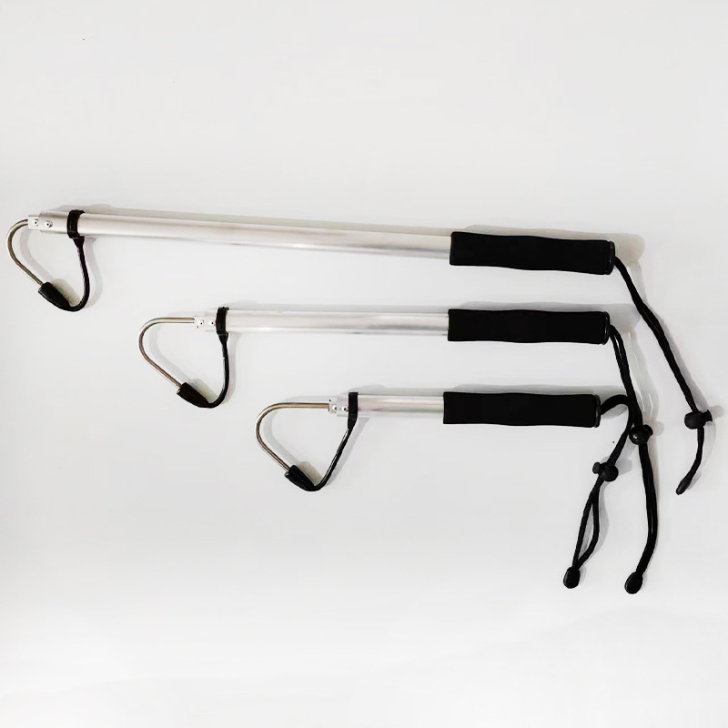 Gancho retráctil gancho de pesca dispositivo de pesca gancho de pesca suministros de pesca barco gancho de pesca artes de pesca gancho de aleación de aluminio