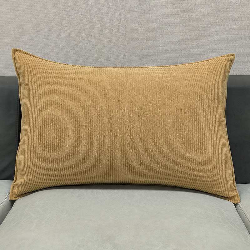 新品コーデュロイ長方形ソファクッション抱き枕大クッションリビングベッドバックカバー高級感
