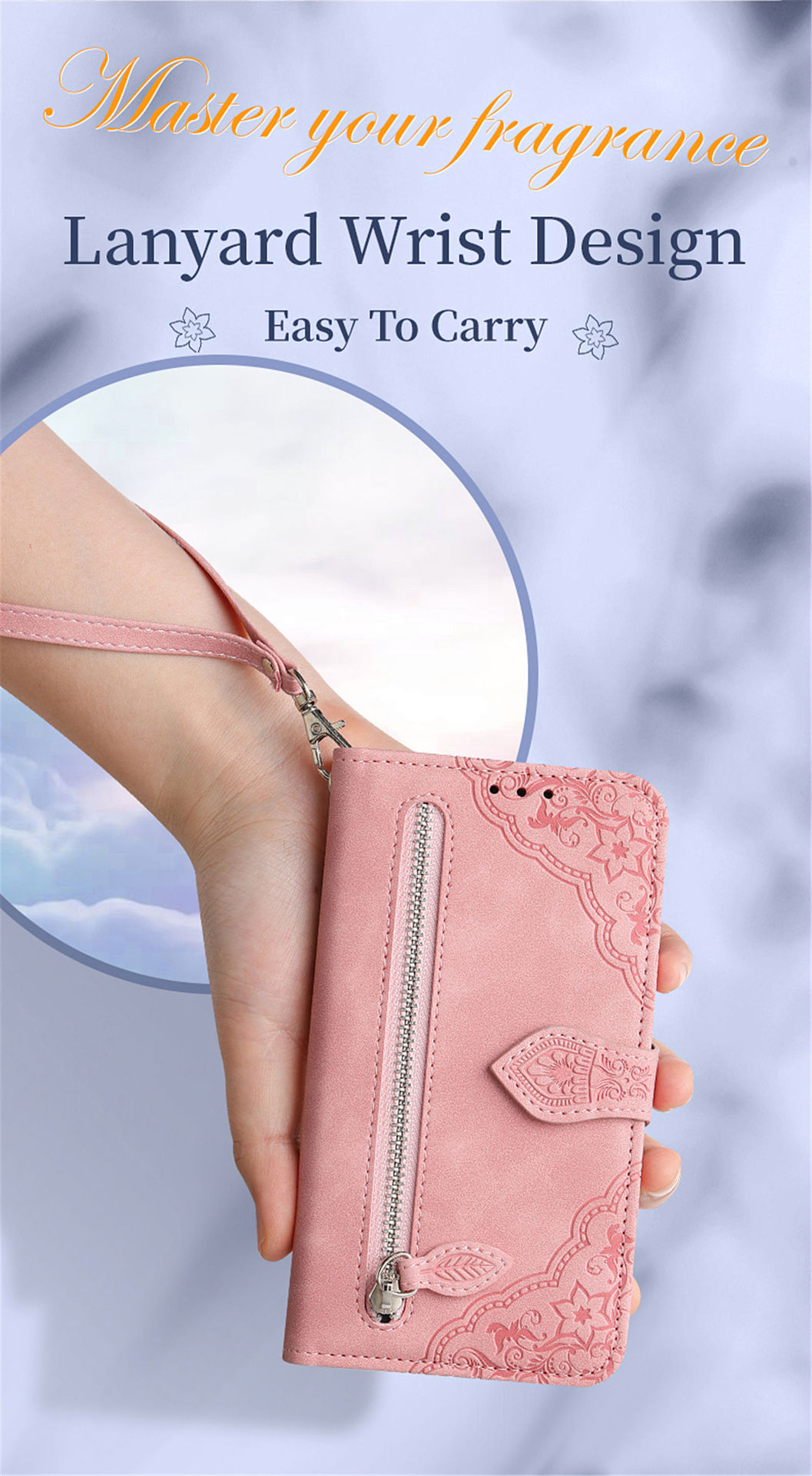 Fashion Style Fashion Flower Tpu Pu Leather Millet Phone Accessories