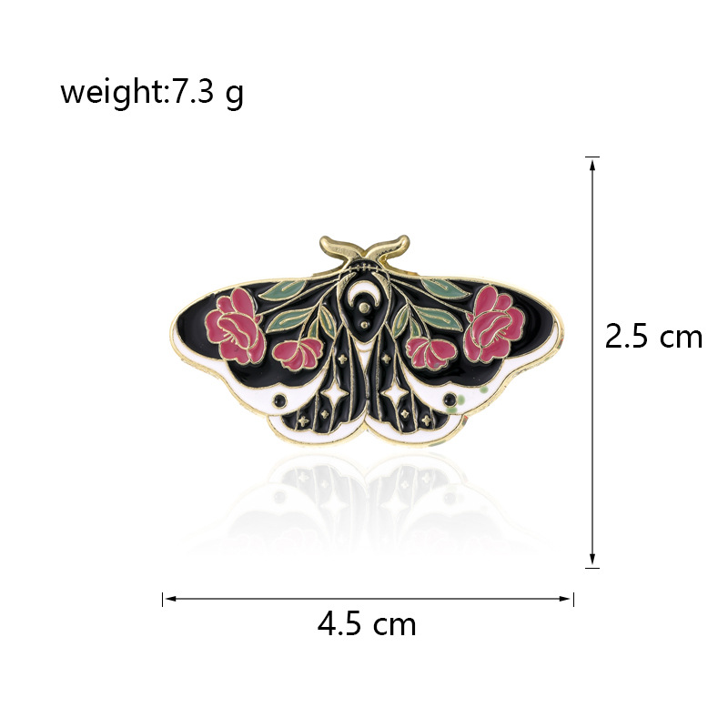 13g Weight Brooches Classification Casual, Party, Street Occasion Zinc alloy Material Butterfly Pattern Unisex Gender Enamel, Plating Design Sweet Style Sweet Pin Butterfly Zinc Alloy Enamel Plating Unisex Brooches 8