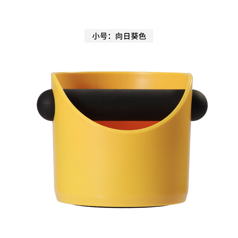 半自動コーヒーマシンミニパウダー樽叩きかすボックス厚いプラスチック家庭用コーヒー円形パウダーバケツ収納ツール|undefined