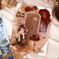 Retro Story贴纸包 白夜星阵系列 清新手账DIY素材装饰贴20张入