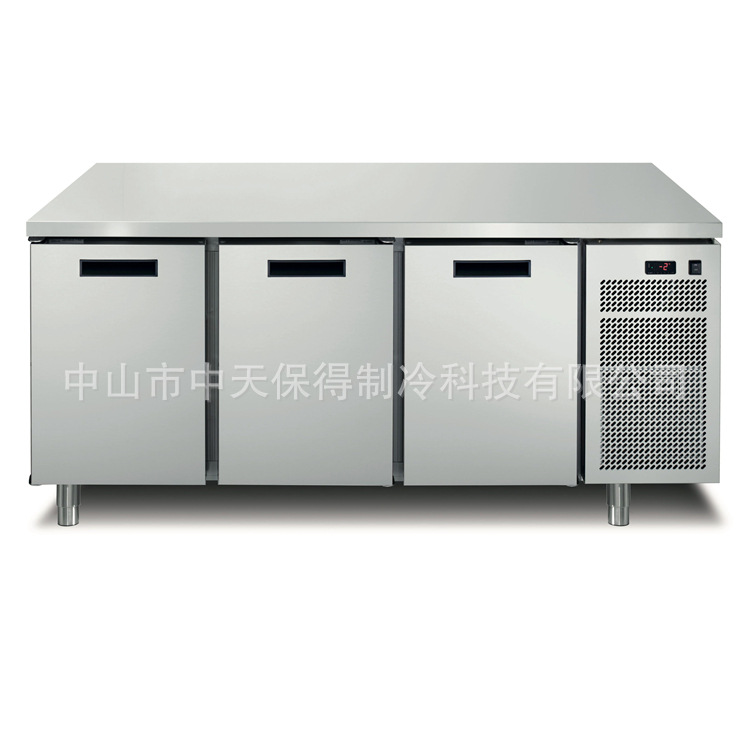 矮身商用不锈钢沙拉台冰粉保鲜冷藏水果捞展示柜工作台