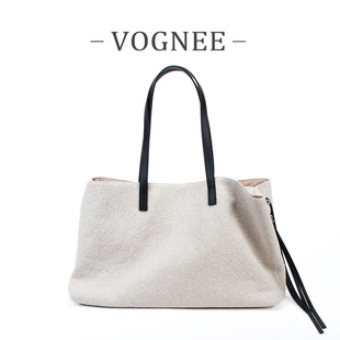 Small design capacious leather retro fashionable shoulder bag