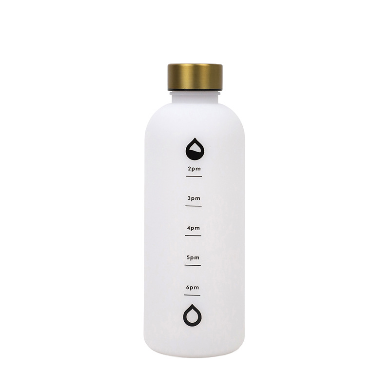 Taza de plástico de color sólido simple y de alto nivel, taza de agua espacial de gran capacidad, taza de agua esmerilada de alta calidad