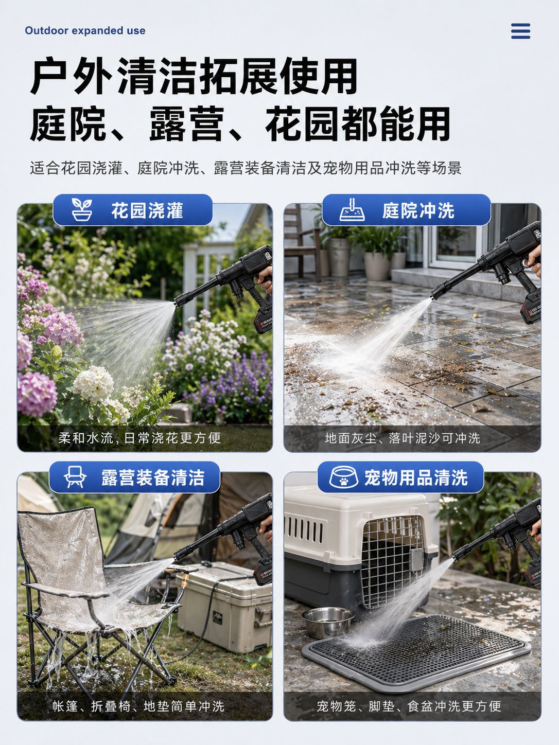 Portable Household Car Wash Water Gun with Movable Brushless Motor for Watering and Irrigation, Source Manufacturer Car Wash Tool