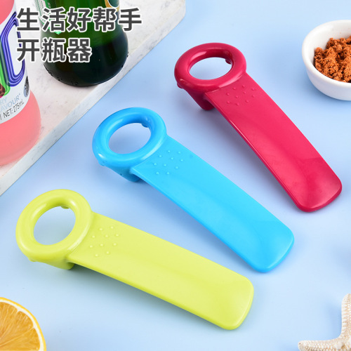 Cross-border plastic bottle opener beer bottle opener can opener kitchen supplies manual bottle opener anti-slip cap twister