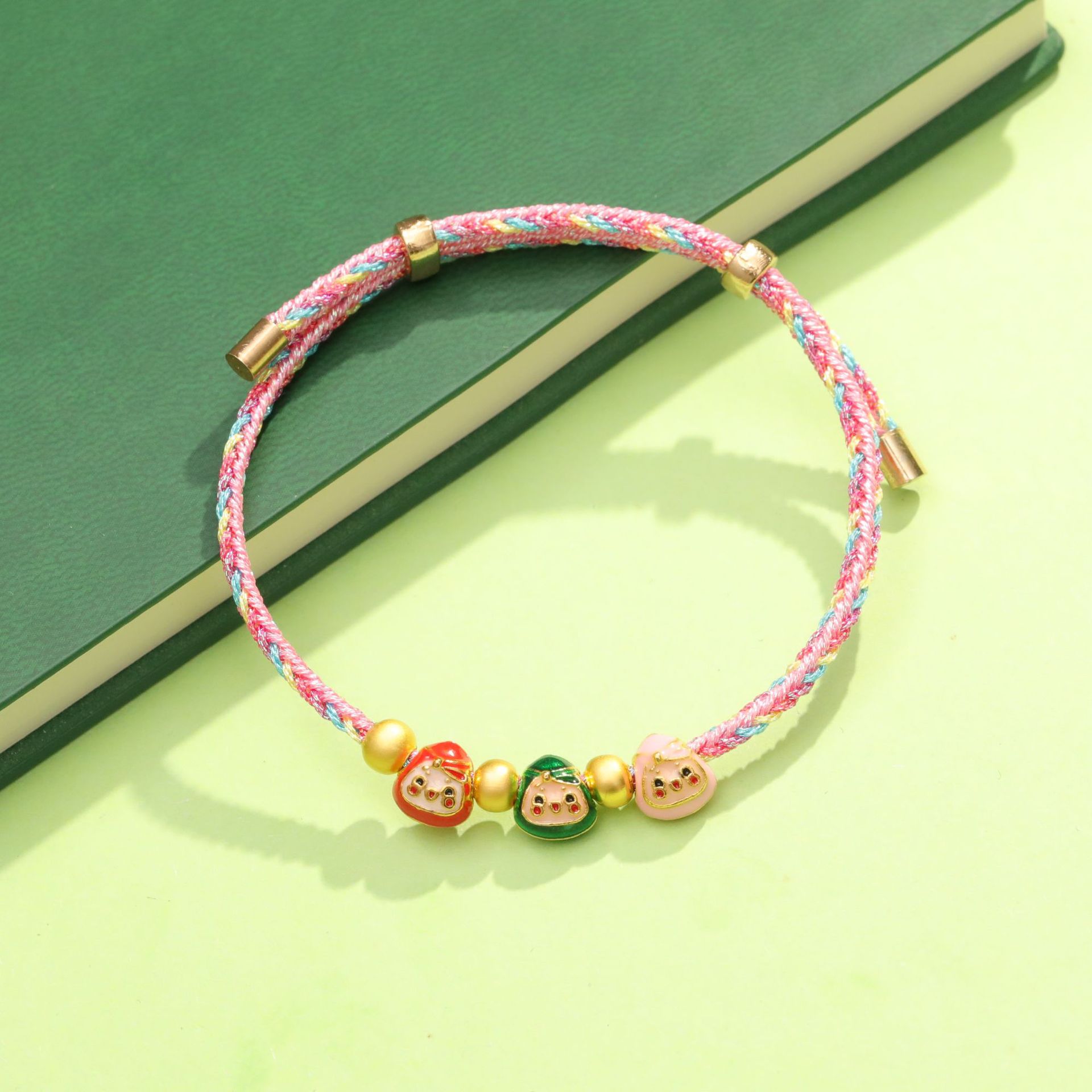 121-1# Symphony Rope Red and Green Pink Zongbao