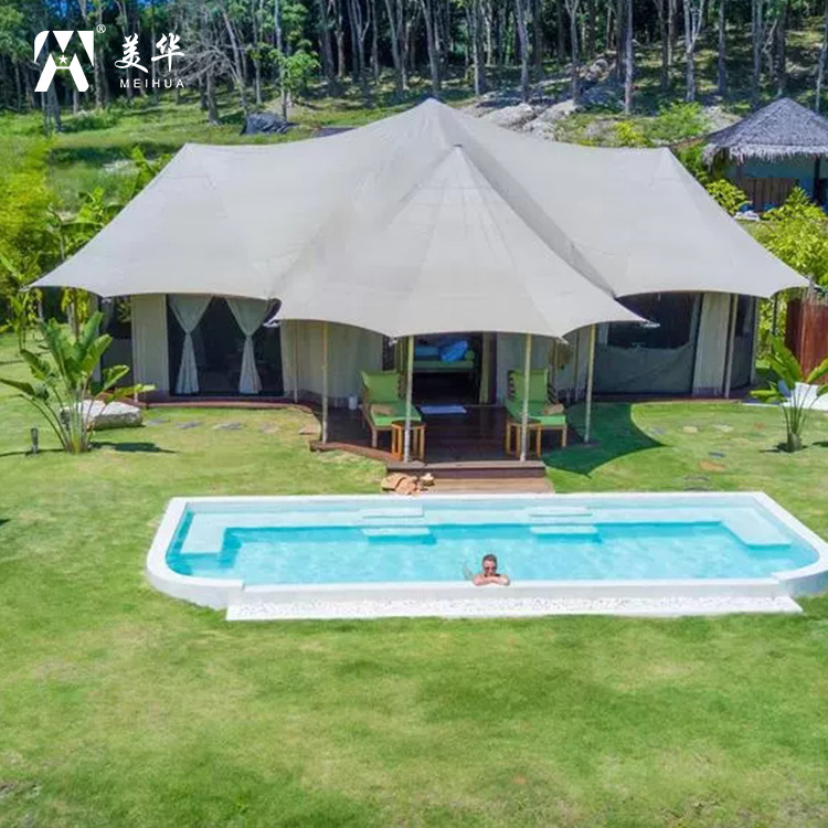 Campamento de lujo Junior habitación tienda de hotel tienda de lujo restaurante tienda de la sala de estar tienda de café