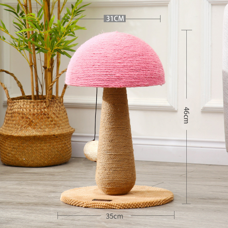 Tablero de agarre para gatos para interiores, poste de agarre para gatos, juguete para gatos, marco de escalada para gatos, garra vertical, cuerda de cáñamo, bola de agarre, juguete sin migajas