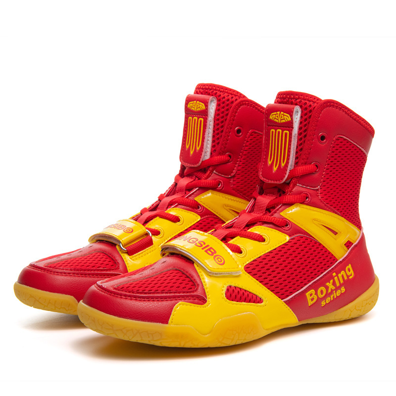 Children's Wrestling Shoes plus size Indoor Boxing Shoes Gym Training Shoes Taekwondo Martial Arts Special Shoes High-top Fighting Children's Wrestling Shoes plus size Indoor Boxing Shoes Gym Training Shoes Taekwondo Martial Arts Special Shoes High-top Fighting