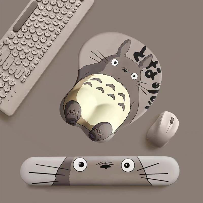 Little Totoro My Emperor Pulsera Alfombrilla de ratón Anime Ratón Soporte de mano Alfombrilla de ratón de silicona Alfombrilla de ratón Alfombrilla de muñeca creativa