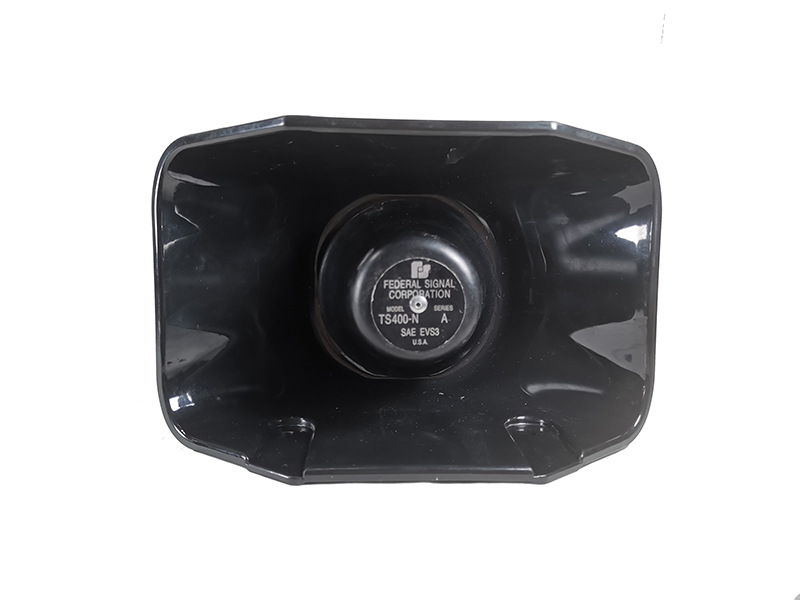 12V Car Alarm Speaker 200W High-Power Loudspeaker Siren Speaker Slanted Design Black Horn Speaker