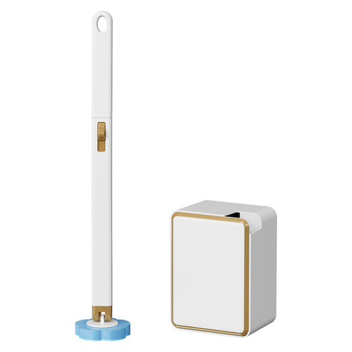 Disposable toilet brush set comes with cleaning fluid, toilet wall-mounted toilet brush, disposable toilet cleaning brush