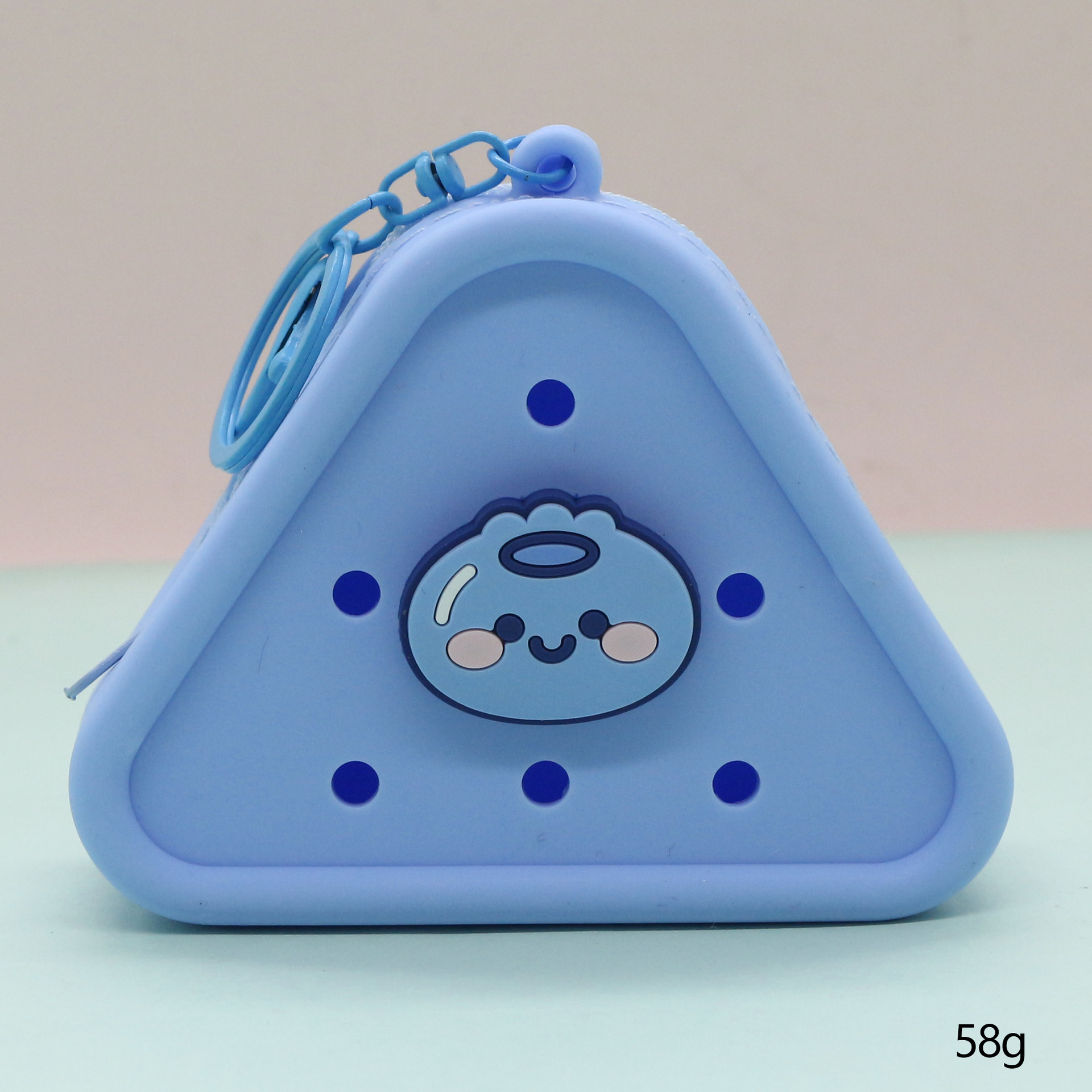 Inventario de dibujos animados de silicona agujero bolsa mini bolso diy bolsa de almacenamiento bolso auriculares llavero colgante regalo