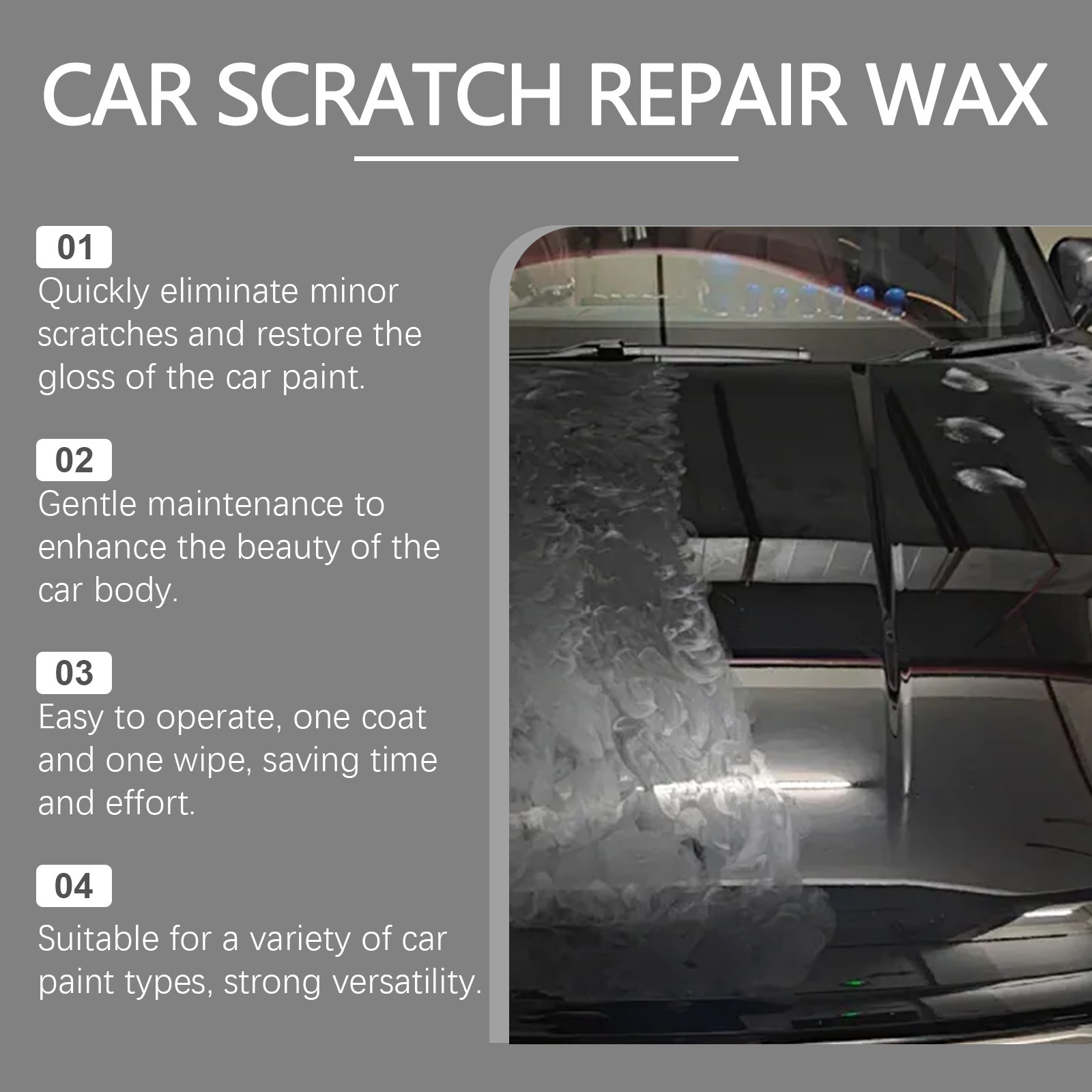Homonth Car Scratch Wax Paint Surface Care and Maintenance Liquid Scratch Removal Cleaning Polishing Care and Maintenance Liquid