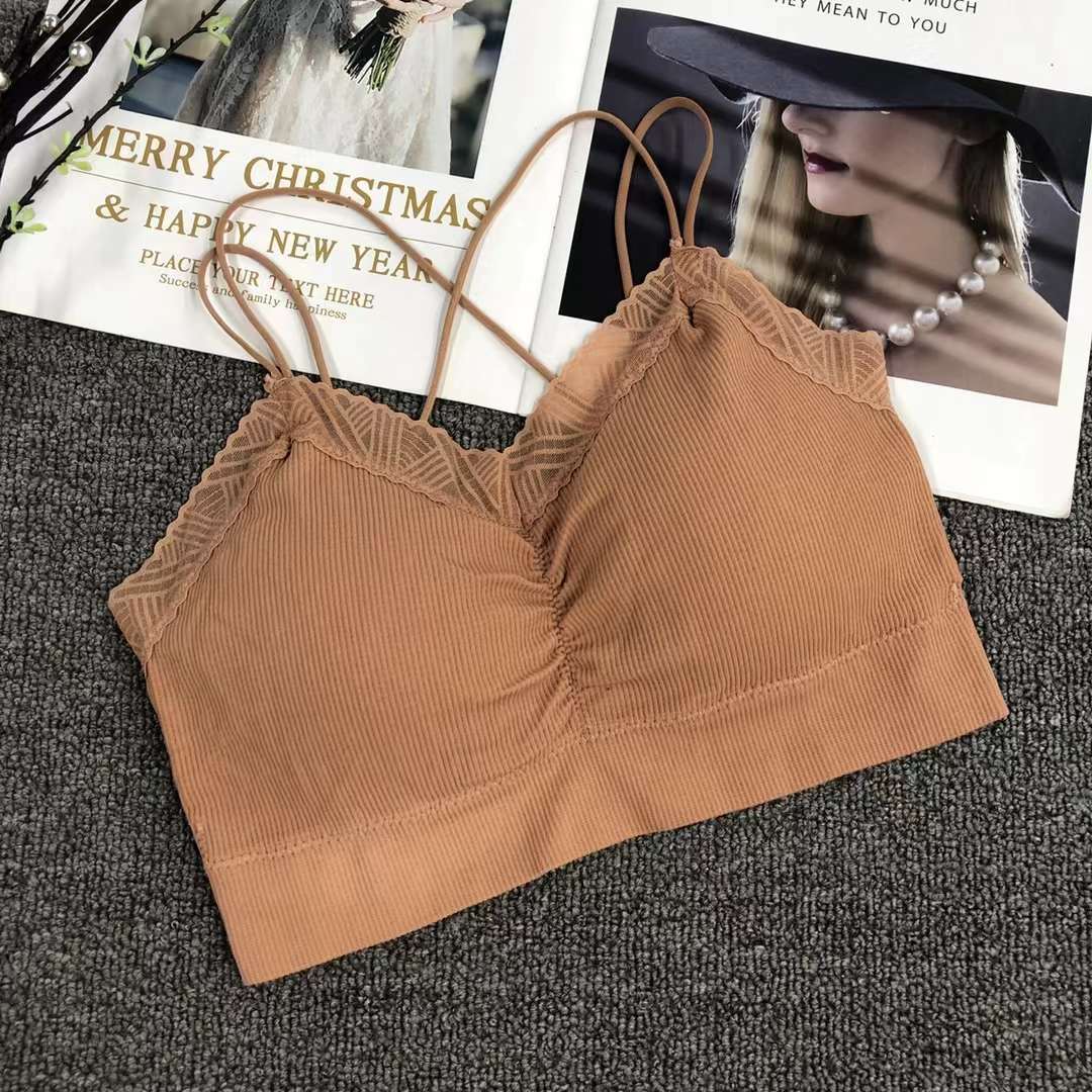 Nueva inconsútil alto elástico belleza de alta calidad las mujeres chaleco inalámbrico yoga sujetador ropa interior deportiva al por mayor