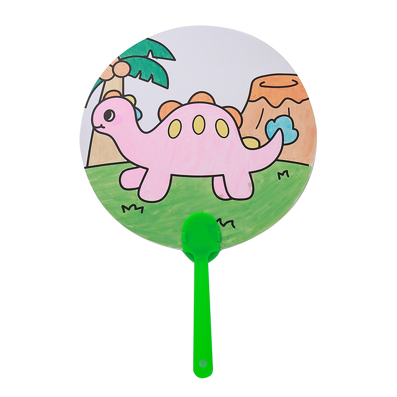 Abanico de graffiti de bricolaje de dibujos animados para niños