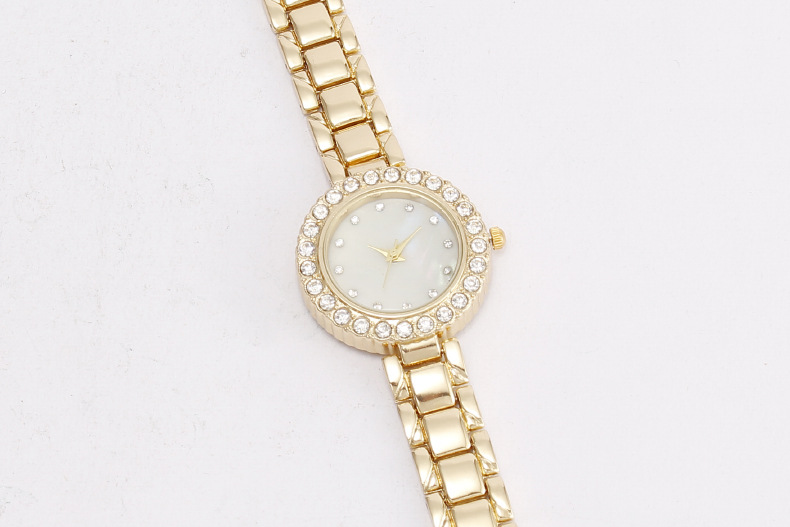55g Weight Tempered Glass Mirror Material Alloy Strap Material Watch Classification Pointer Display Type Jewelry Buckle Buckle Style Round Dial Shape Daily Occasion Quartz Movement Geometric Pattern All Seasons Season Women's Gender Simple Style Style Simple Style Geometric Jewelry Buckle Quartz Watch Women's Watches 8