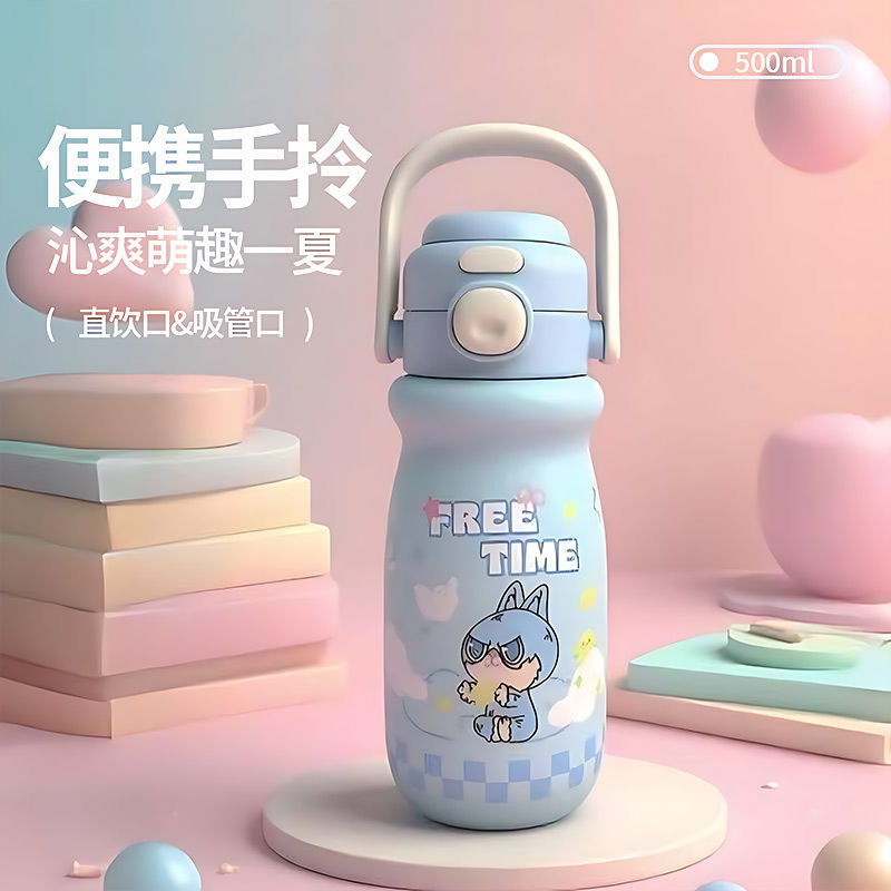 新款三丽鸥巨无霸保温水杯超大容量手柄水杯带吸管40oz汽车杯批发|undefined