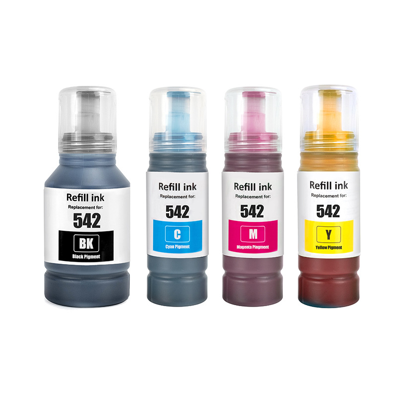 Zhongrun transfronterizo norteamericano compatible Epson 542 tinta de inyección de tinta de tinta Epson impresora personalizada mayorista