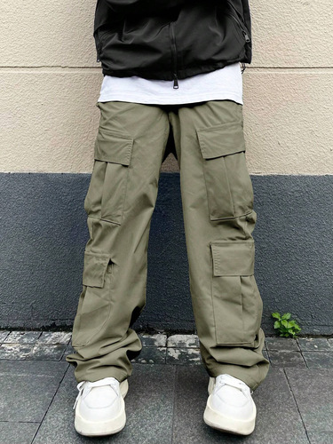 American-style men's pants: Retro workwear trousers, high-street trendy brand loose-fitting casual pants, and couples' sporty cargo pants