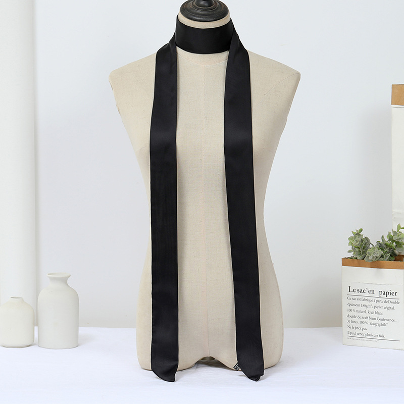 韓国版の細い細い長さの小さいスカーフの女性はバッグの取っ手を縛って春夏の秋のシフォンのプリントの小さいスカーフのマフラーを持ちます。|undefined