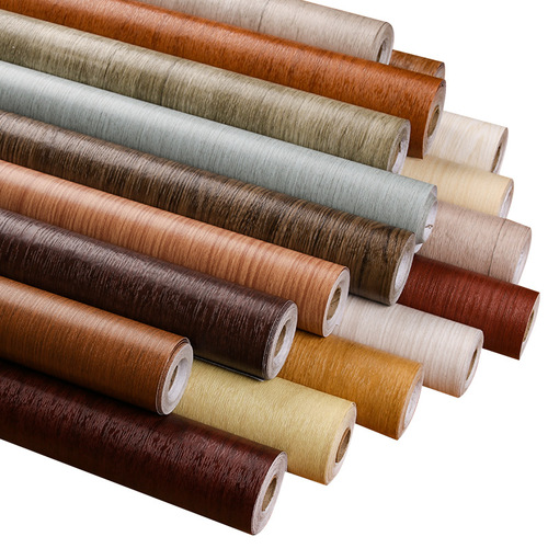 Thickened wood grain stickers waterproof and moisture-proof furniture renovation stickers self-adhesive wardrobe desktop wooden door renovation decorative wallpaper