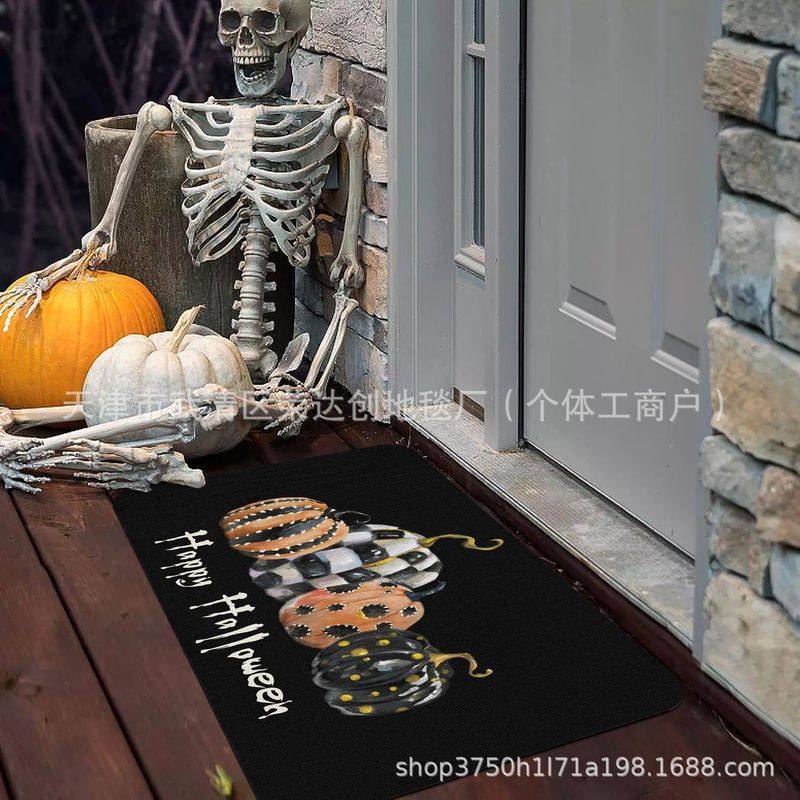 Amazon Temu ハロウィンゴーストフロアマット、汚れにくい玄関ドアマット、バスルーム吸収性フットマット、リビングルーム装飾フロアマット|undefined