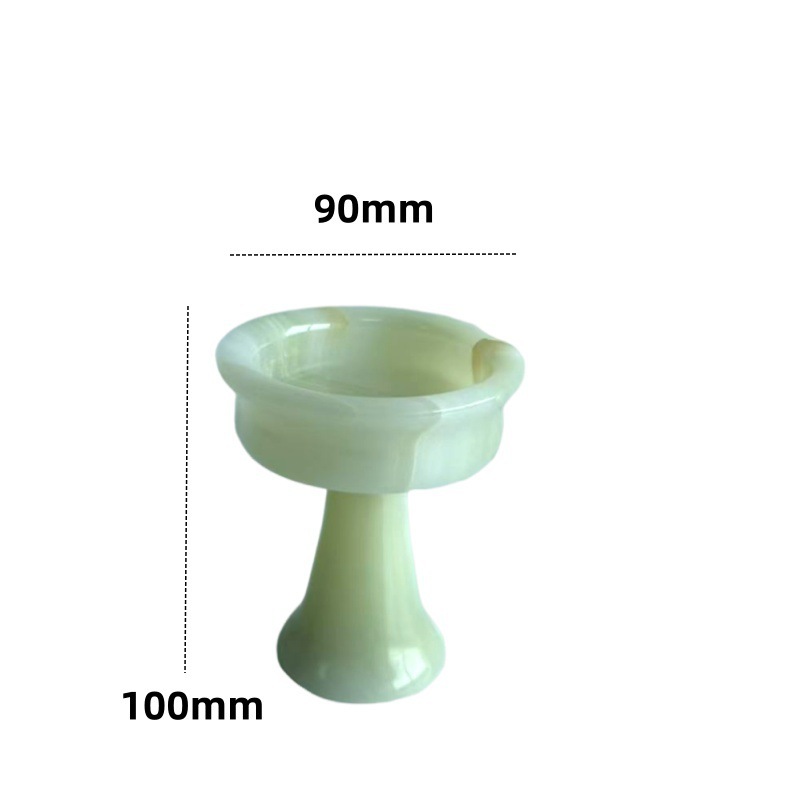 家居天然玉石烛台玉器摆件防风大理石氛围香薰杯蜡烛底座供佛灯|undefined