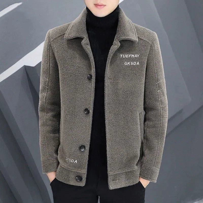 Демисезонное шерстяное пальто, трендовая пуховка, trench coat, корейский стиль