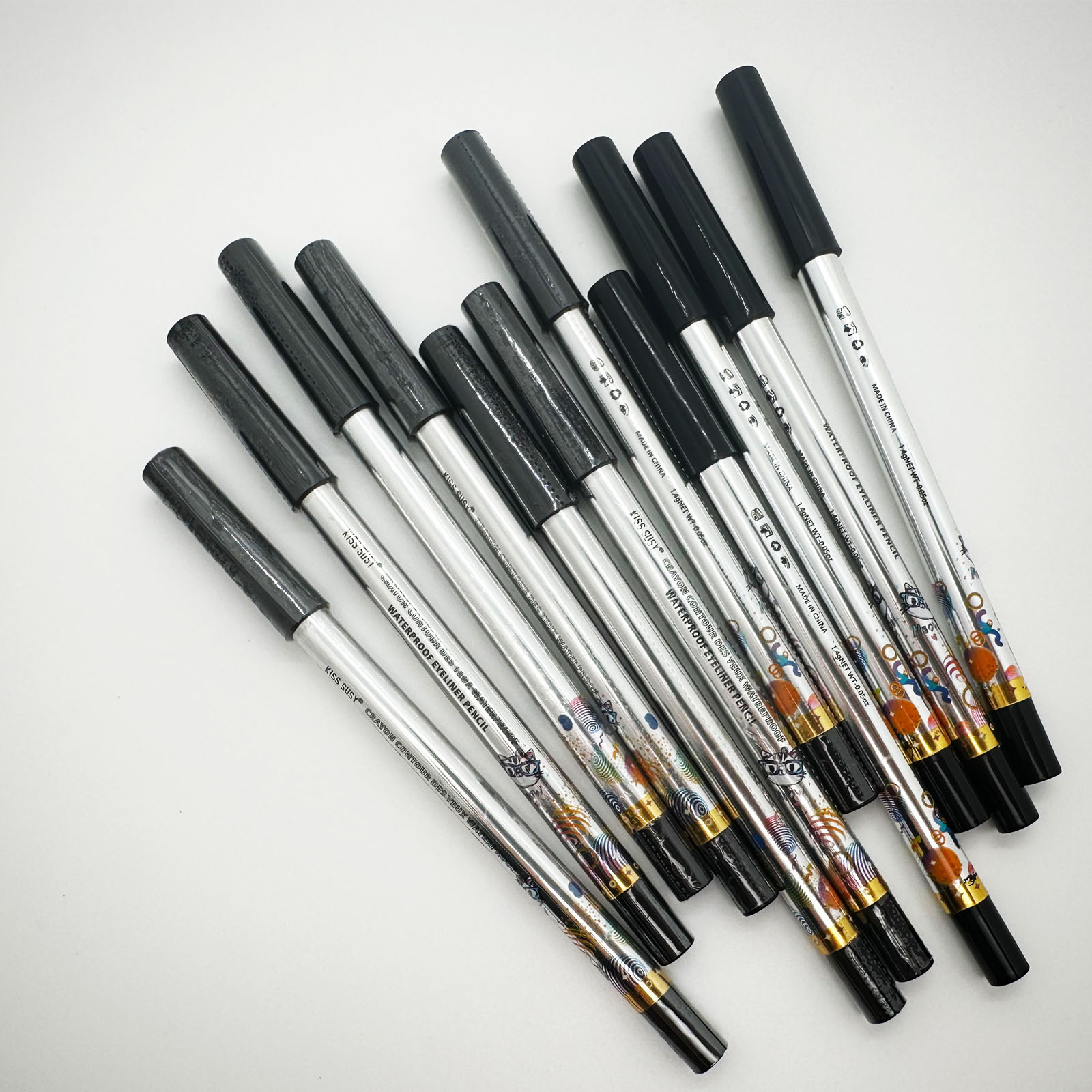 Kiss Susy New Cross-Border Product Long-Lasting Waterproof and Sweat-Proof Special Black Non-Smudge Eyeliner Gel Pen Soft and Easy