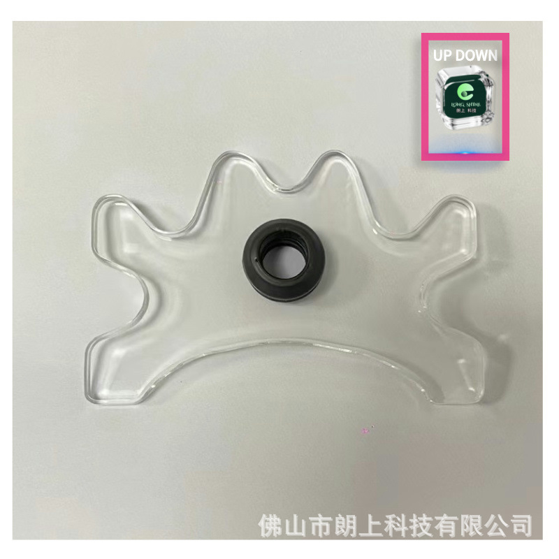 亚克力透明九球杆架杆头135MM升级版架杆器桌球台球用品鹿角架RTY