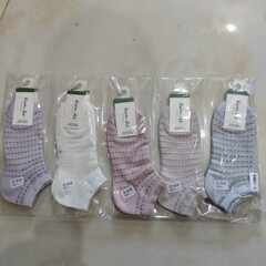 坤澳竹繊維靴下夏の薄いタイプの清新な男女の短い筒の船の靴下のエアコンネットのレジャーの男女の短い靴下