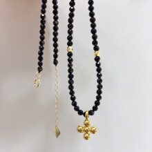 �����錚 18K��ʮ�ּܺڼ⾧��Ȼ��ɫ�����K��������L�i���