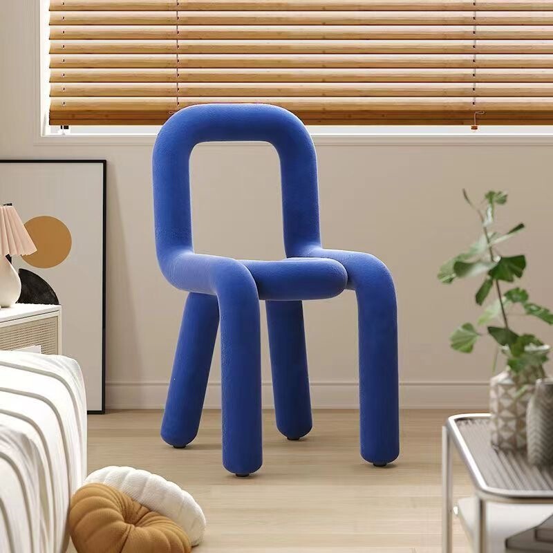 Bold Chair Creative Internet-Famous Makeup Stool Personalized Leisure Chair Unique Shape Chair Clothing Store Designer Dining Chair Bold Chair Creative Internet-Famous Makeup Stool Personalized Leisure Chair Unique Shape Chair Clothing Store Designer Dining Chair
