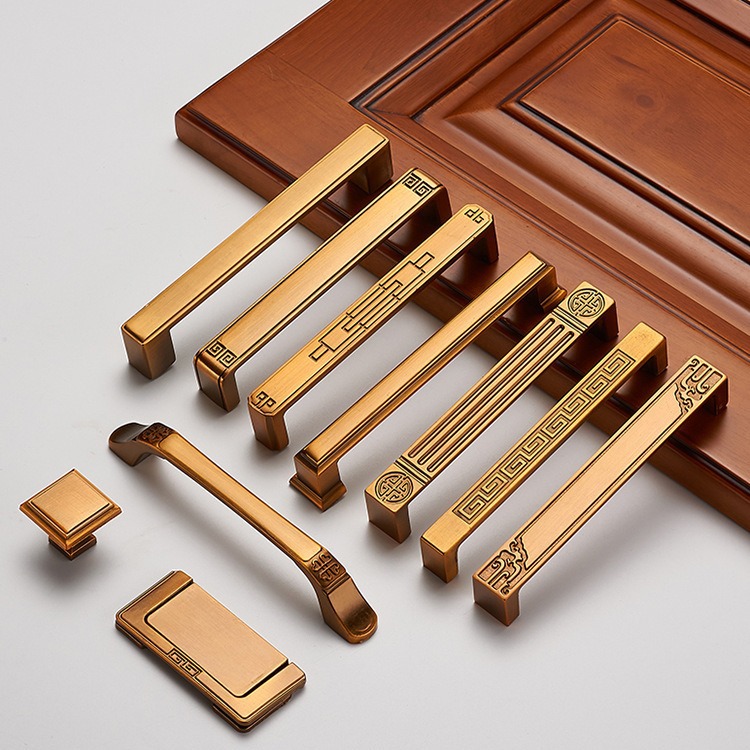 Huang Gu copper drawer cabinet door pull hand handle new Chinese…