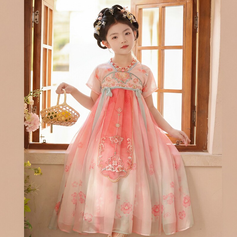 2026 Spring/Summer New Hanfu for Girls Chinese Style Fairy Dress Children's Performance Costume Ruqun Princess Dress 2026 Spring/Summer New Hanfu for Girls Chinese Style Fairy Dress Children's Performance Costume Ruqun Princess Dress