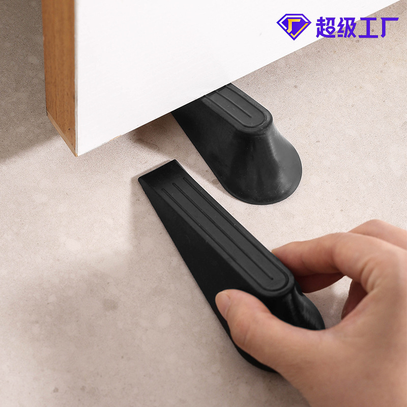En stock envío gratuito Tope de puerta de goma para el hogar gadget resistente al desgaste antideslizante tapón de la puerta móvil anti-colisión de alta puerta elástica entrega de parada