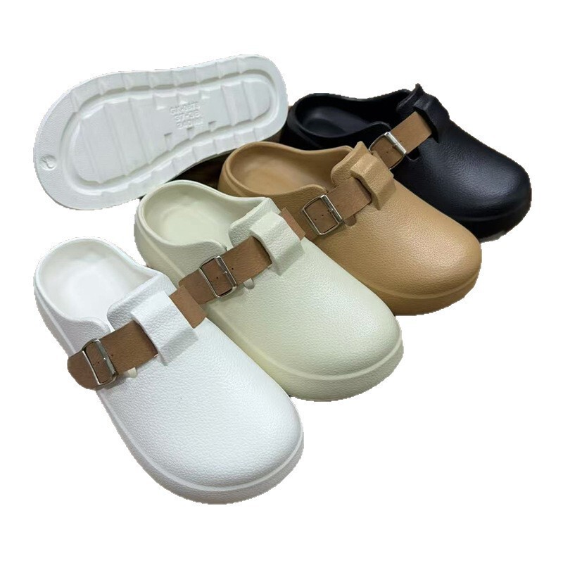 Youtun Birkenstock Shoes for Students and Ladies Summer Outer Wear Thick-Soled New Soft-Soled Toe-Cap Half-Slippers Sandals Cross-Border Wholesale Youtun Birkenstock Shoes for Students and Ladies Summer Outer Wear Thick-Soled New Soft-Soled Toe-Cap Half-Slippers Sandals Cross-Border Wholesale