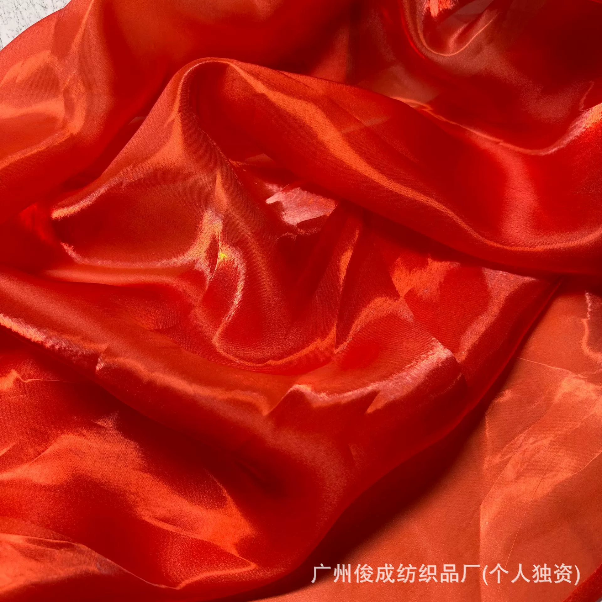 Smooth wedding dress and Hanfu jacket fabric by Juncheng Textile - Black, Deep Blue, Watermelon Red