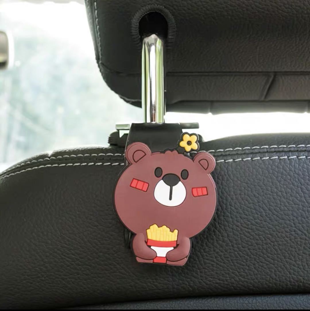 Productos de automóviles creativos, asiento trasero montado en el automóvil, gancho de asiento trasero, gancho de automóvil pequeño, lindo