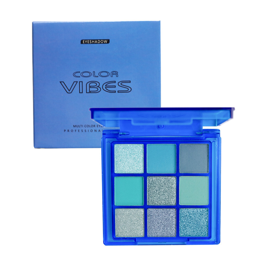 COOL STORY Blue Witch 9-color Eyeshadow Palette fang Sweat Klein Blue cos Stage Festival Colorful Makeup full figure